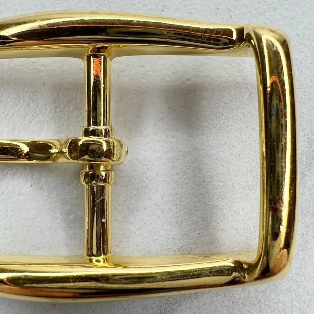 Vintage Gold Tone Simple Basic Belt Buckle for up to 1 Inch Belt